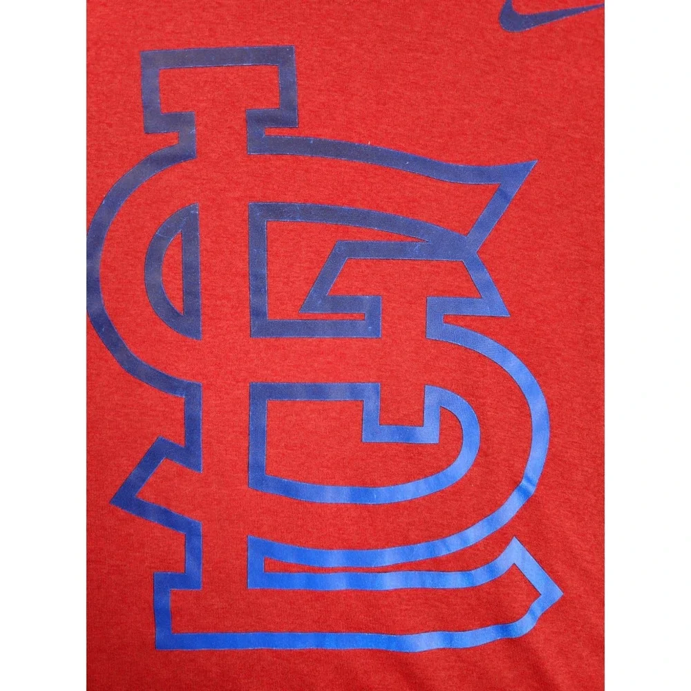 Nike Dri-FIT St Louis Cardinals Women's Large Red V-Neck MLB T-Shirt